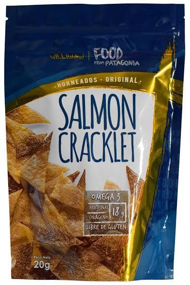 Snack saludable salmon cracklet merken