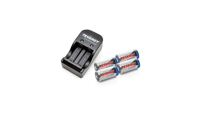 Cargador 4 rcr123a li-ion batteries