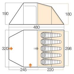 Miniatura Carpa Omega 500 XL