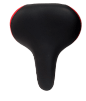 Miniatura Sillin Paseo Con Amortiguacion Yl-2788C-2T - Color: Cuerina-Rojo/Negro