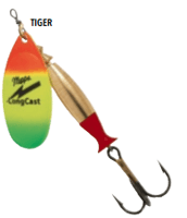 Miniatura Spinner Mepps Aglia Longcast - Color: Tiger