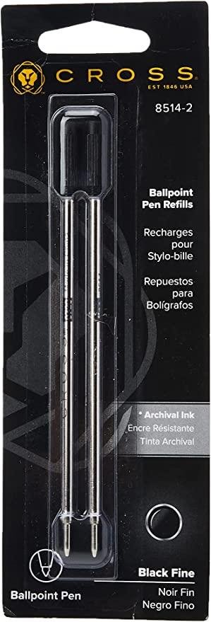 Recambio Para Bolígrafos y Plumas Con Trazo Fino (Paquete de 2) - Color: Negro