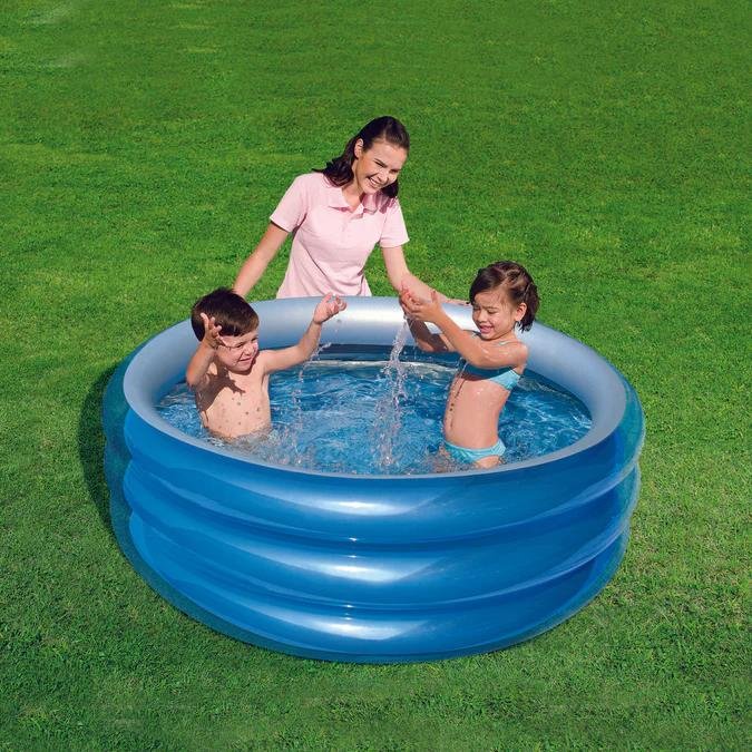 Piscina Inflable 3 Anillos Metálica 170 x 53 cm -
