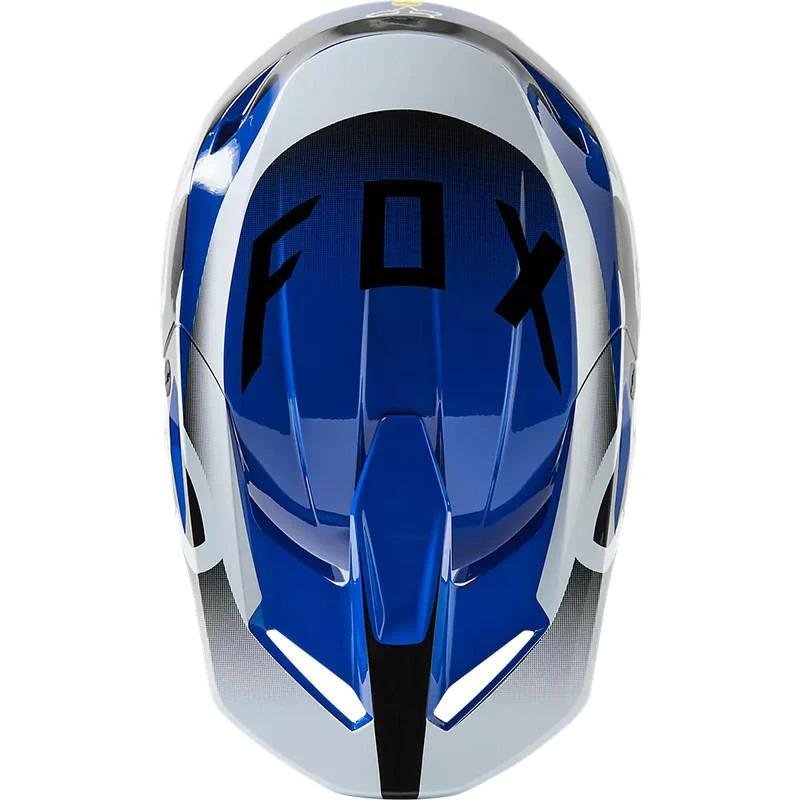 Casco Moto V1 Leed  - Color: Azul