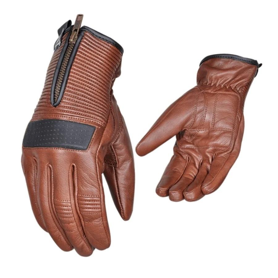 Guantes Moto calle Racer - Color: Cafe