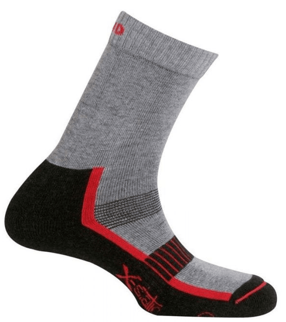 Calcetin Andes - Color: Black - Red - Gris
