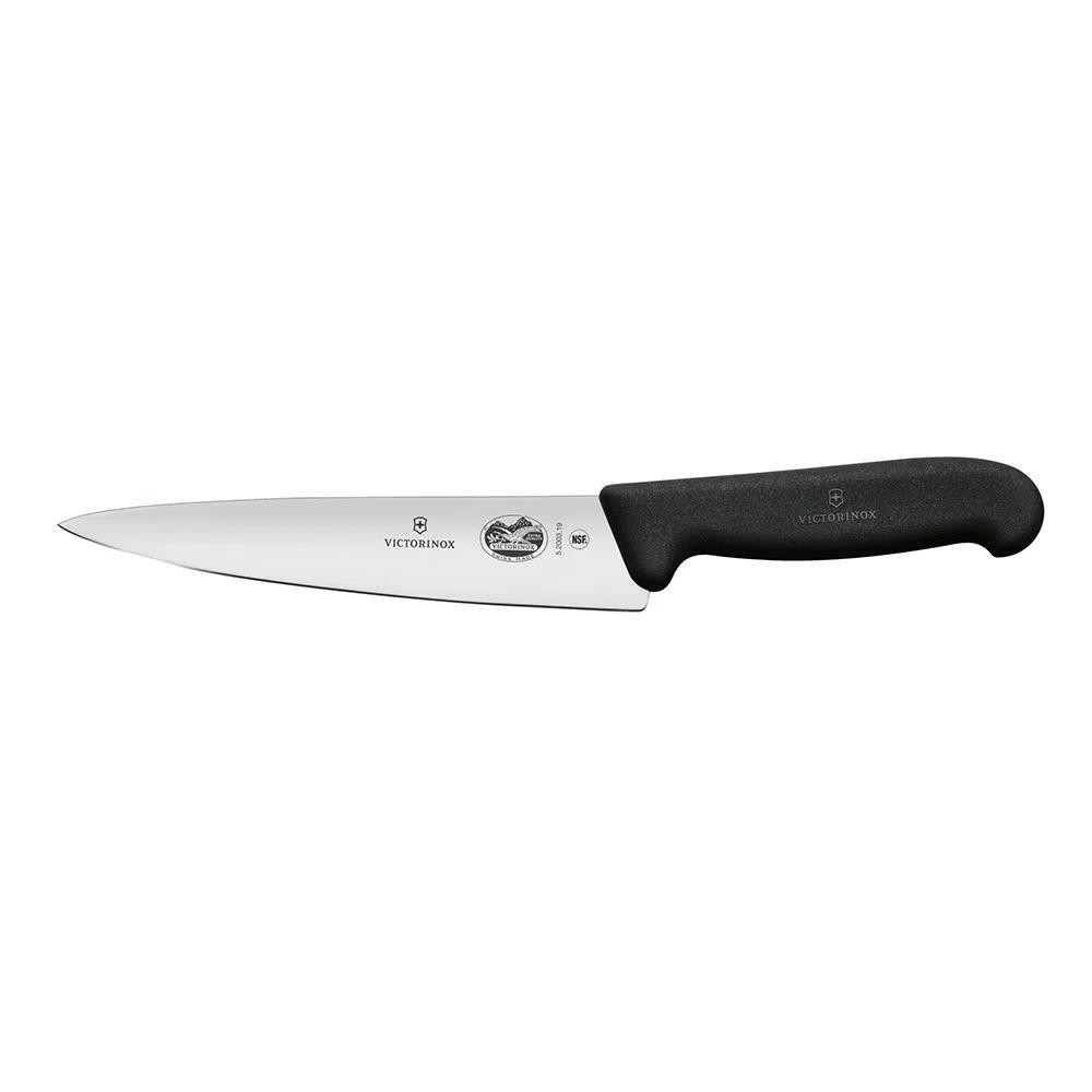 Cuchillo Para Trinchar Fibrox Hoja 19 cm - Color: Negro