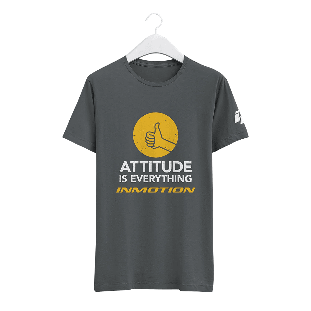 Polera Attitude is Everything Hombre - Color: Gris