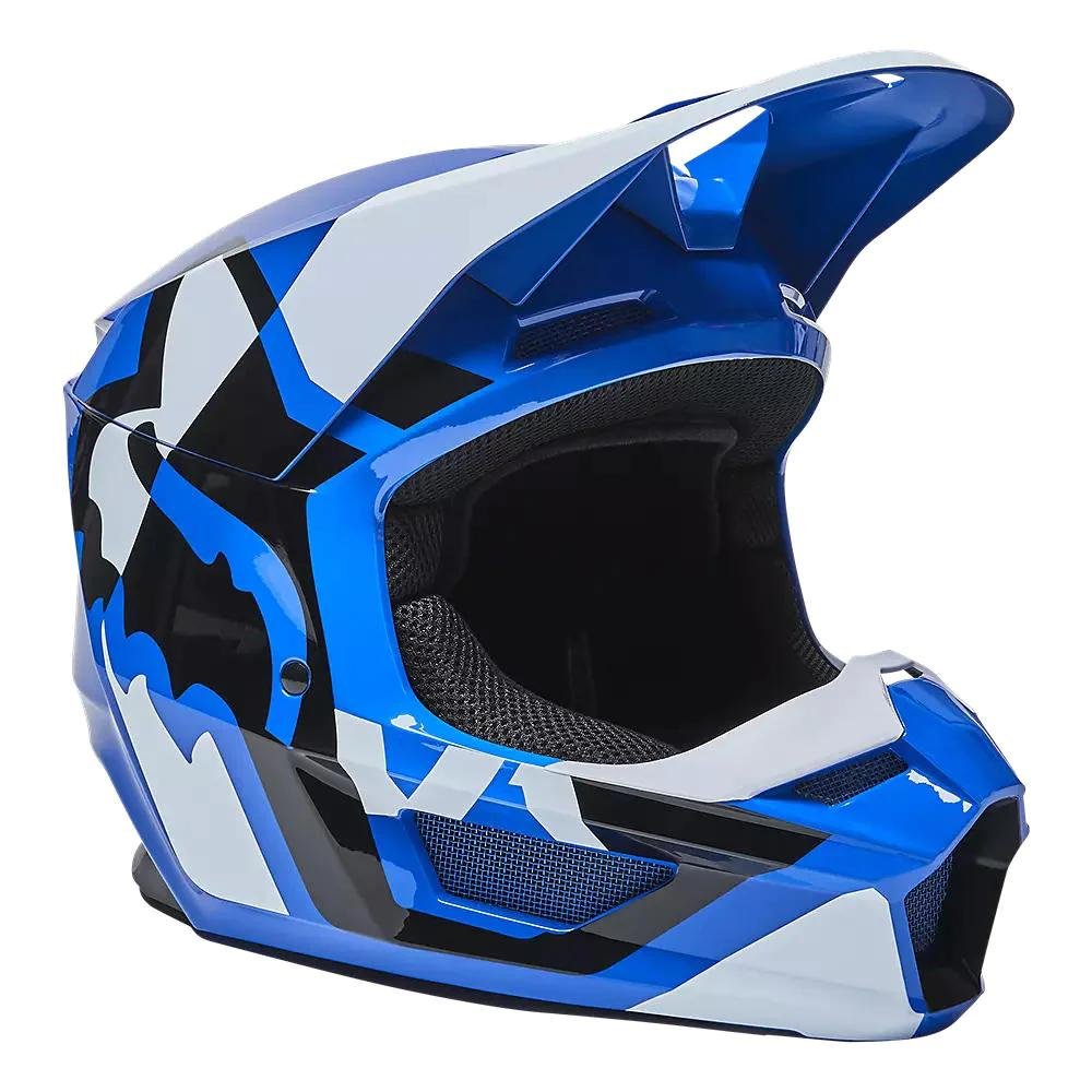 Casco Moto Niño V1 Lux 2022 - Color: Azul