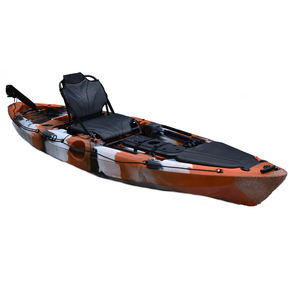 Kayak De Pesca Quest Pro10 Angler - Color: Naranjo-Blanco-Negro