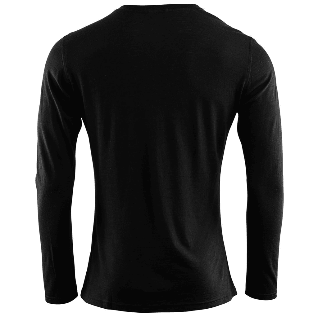 Primera Capa Hombre Lightwool Undershirt long Sleeve - Color: Negro
