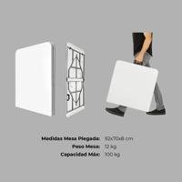 Miniatura Mesa Plegable Multifuncional Totoralillo - Color: Blanco