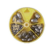 Miniatura Caja Plomo Bolita Ovalada 02180-003 - Color: Amarillo