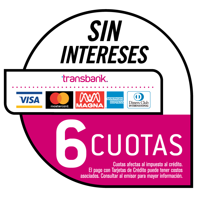 6 cuotas sin interes